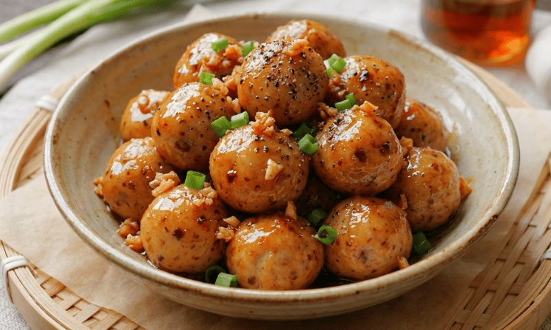 Cách làm mực viên chiên mắm tỏi nhanh gọn trong 2 bước
