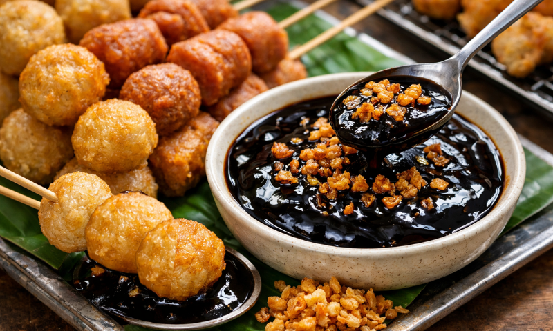 Cách nấu tương đen ăn cá viên chiên ngon giữ chân khách hàng