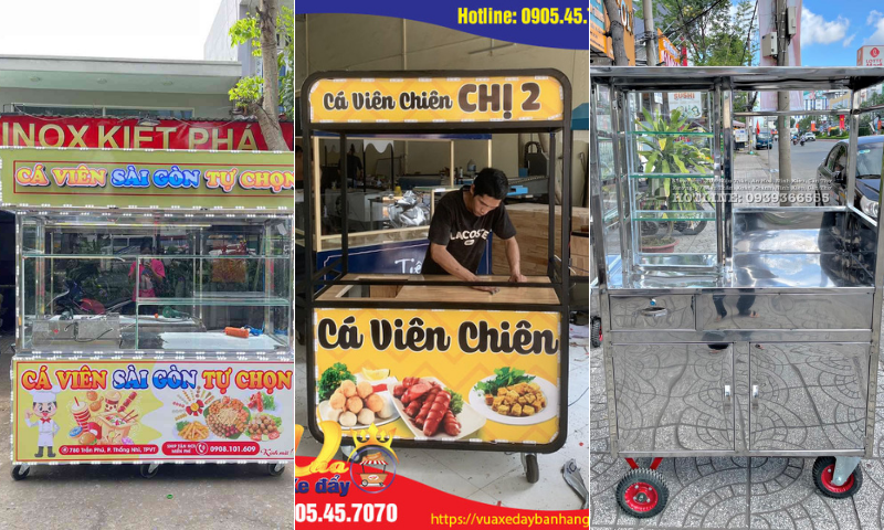 Top 5 cửa hàng bán xe cá viên chiên giá rẻ, mẫu mã đẹp hiện đại