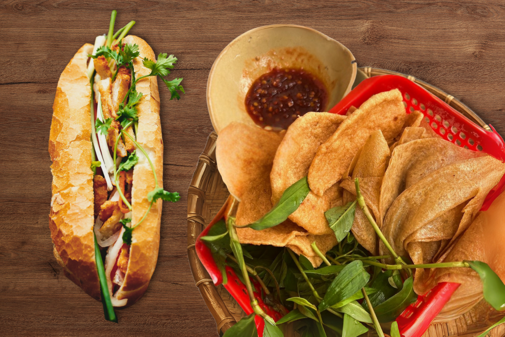 bánh mì chả cá mỏng quy nhơn