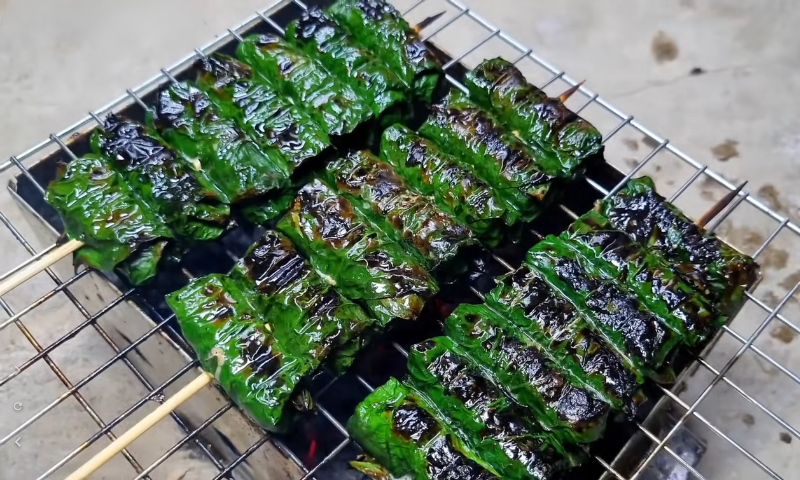 bò lá lốt nướng