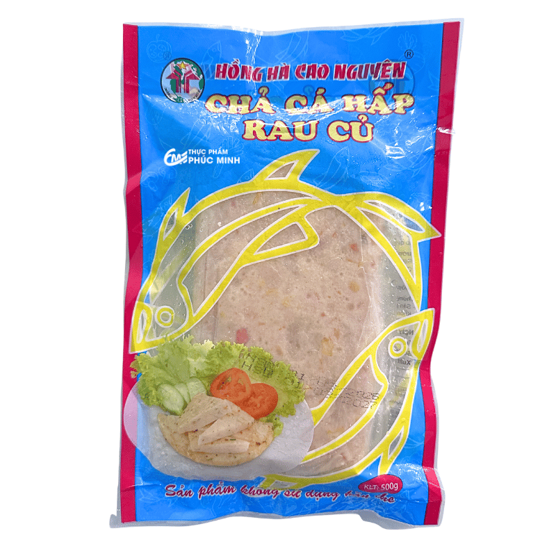 Chả cá hấp rau củ hồng hà cao nguyên 500gr
