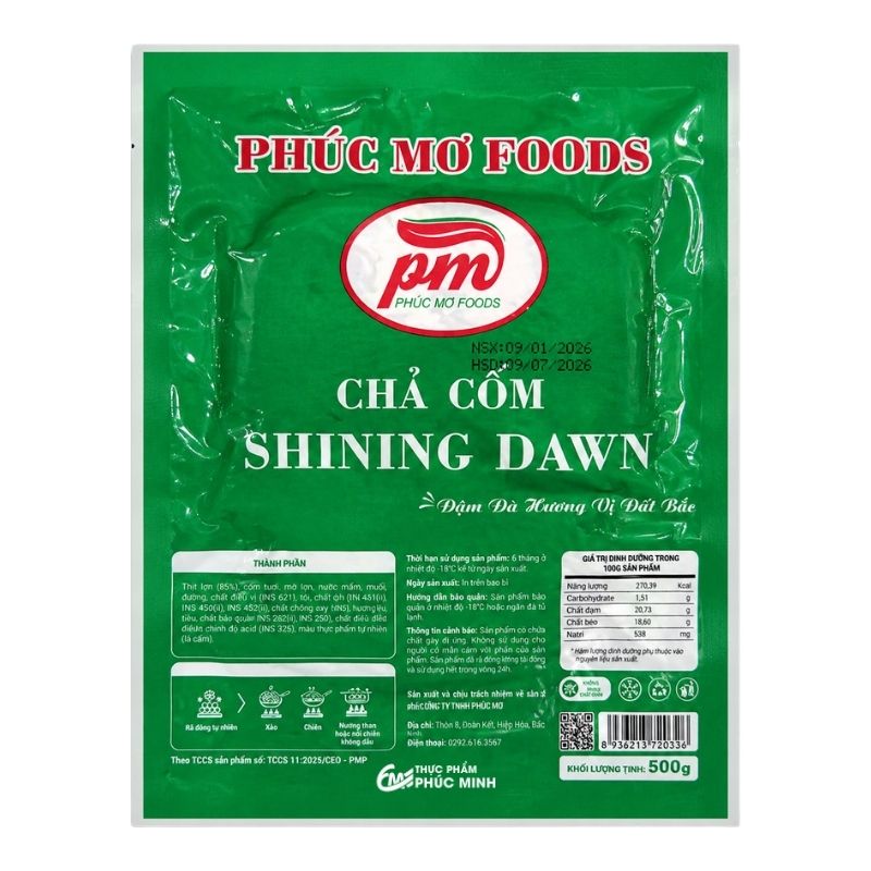 Chả cốm Hà Nội Phúc Mơ 500gr