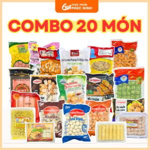combo 20 món cá viên chiên