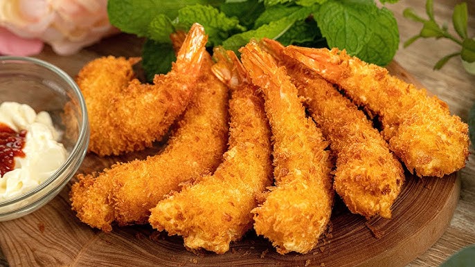 Cách làm tôm lăn bột chiên xù tempura