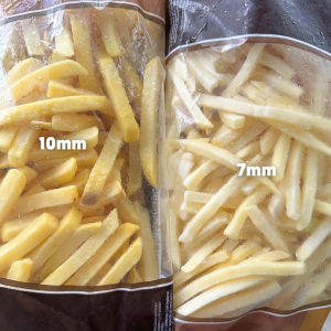 khoai tây cọng 10mm vs cọng 7mm