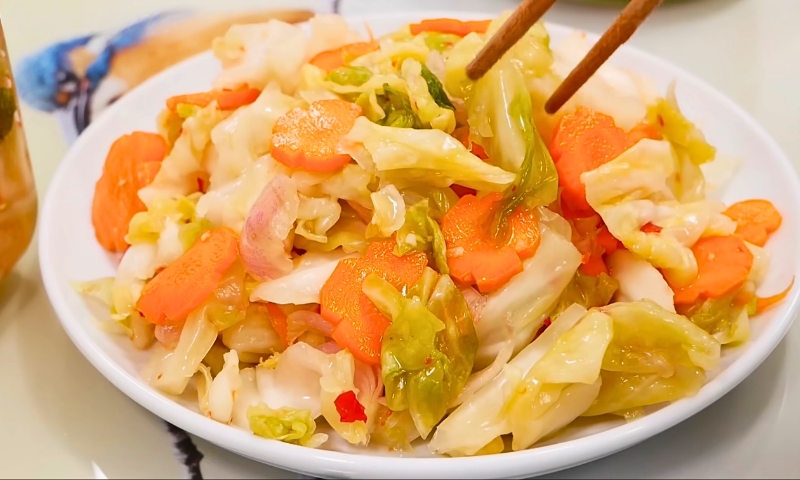kim chi bắp cải cà rốt ngâm chua ngọt