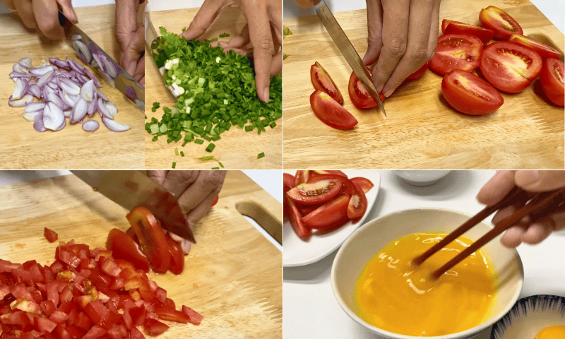 sơ chế nguyên liệu nấu canh mây