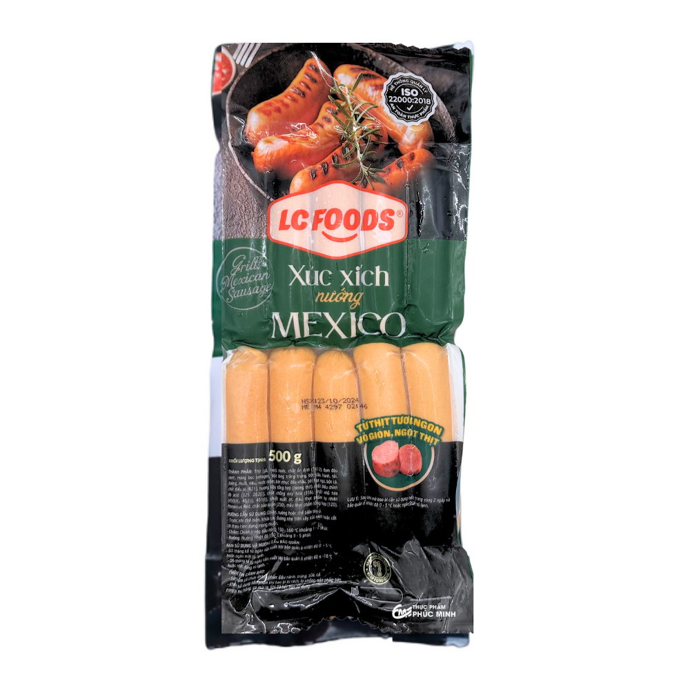 Xúc xích nướng Mexico LC 500gr